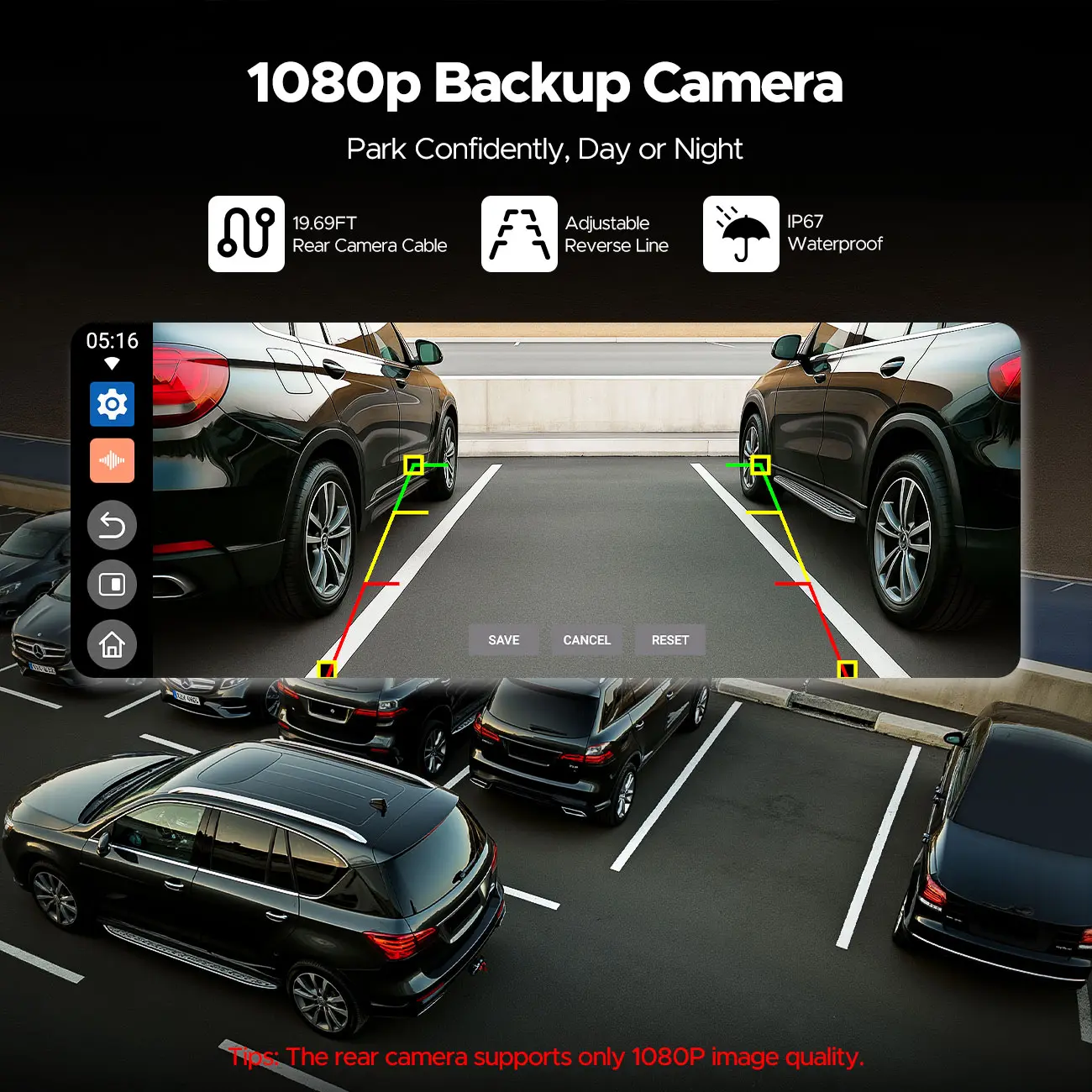 10.25" Wireless CarPlay Screen! Watch YouTube/Netflix/TikTok in Your Car + 720P Backup Camera