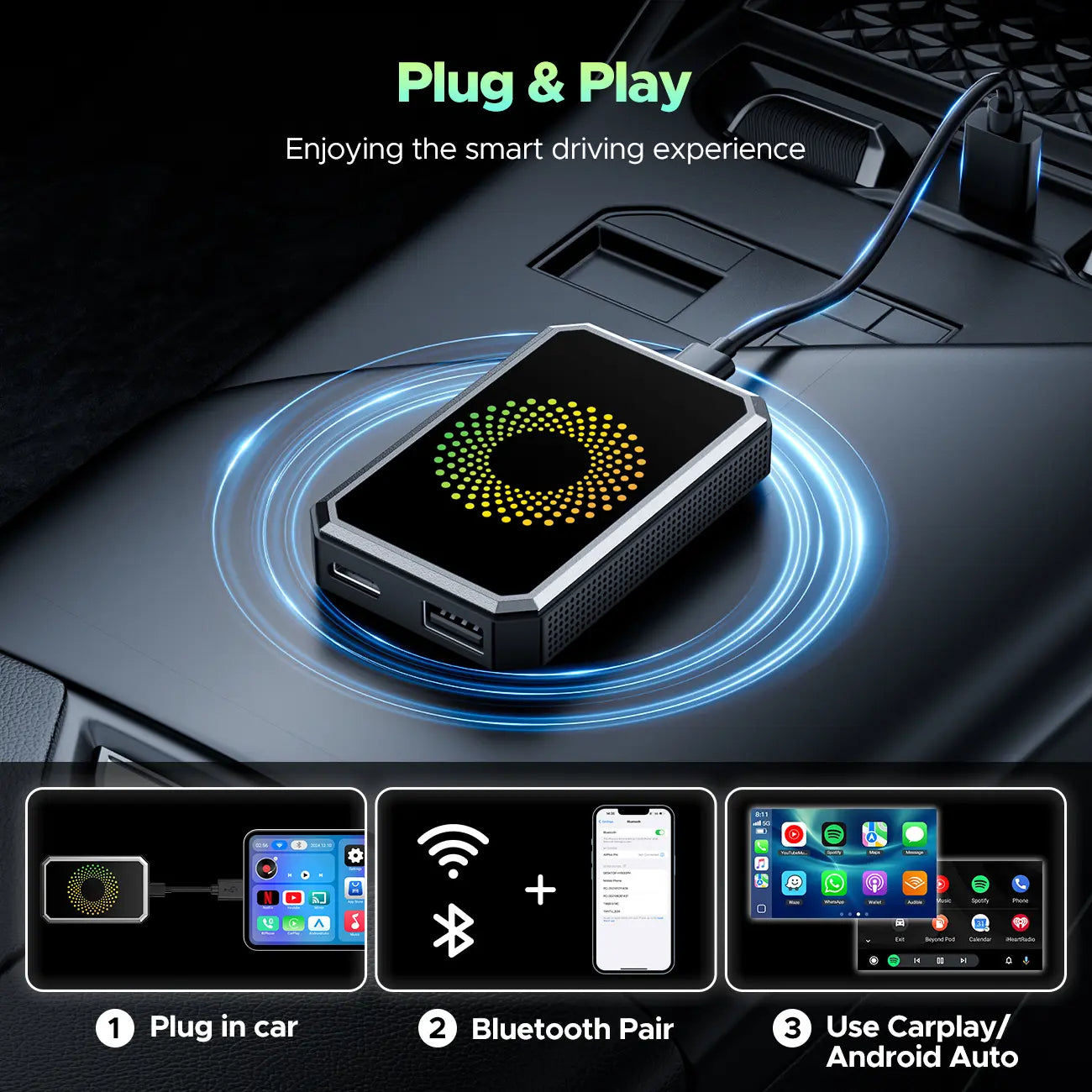 2026 Wireless CarPlay Adapter | Watch Netflix/YouTube in Your Car! ❌ NOT Tesla/BMW