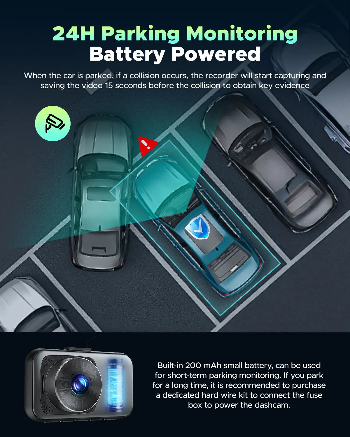 4K Dual Dash Cam! Night Vision • 5G WiFi • G-Sensor • Free 64GB Card • Car Safety Recorder