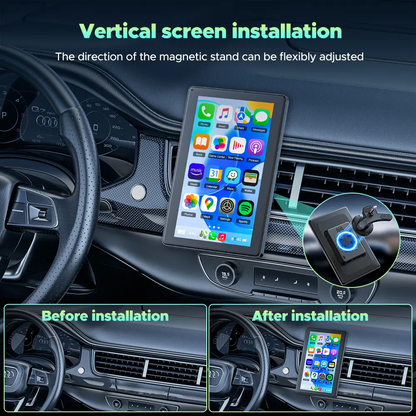 7" Wireless CarPlay Screen – Portrait & Landscape | Upgrade Any Old Car In Seconds