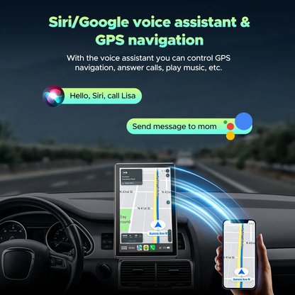 7" Wireless CarPlay Screen – Portrait & Landscape | Upgrade Any Old Car In Seconds