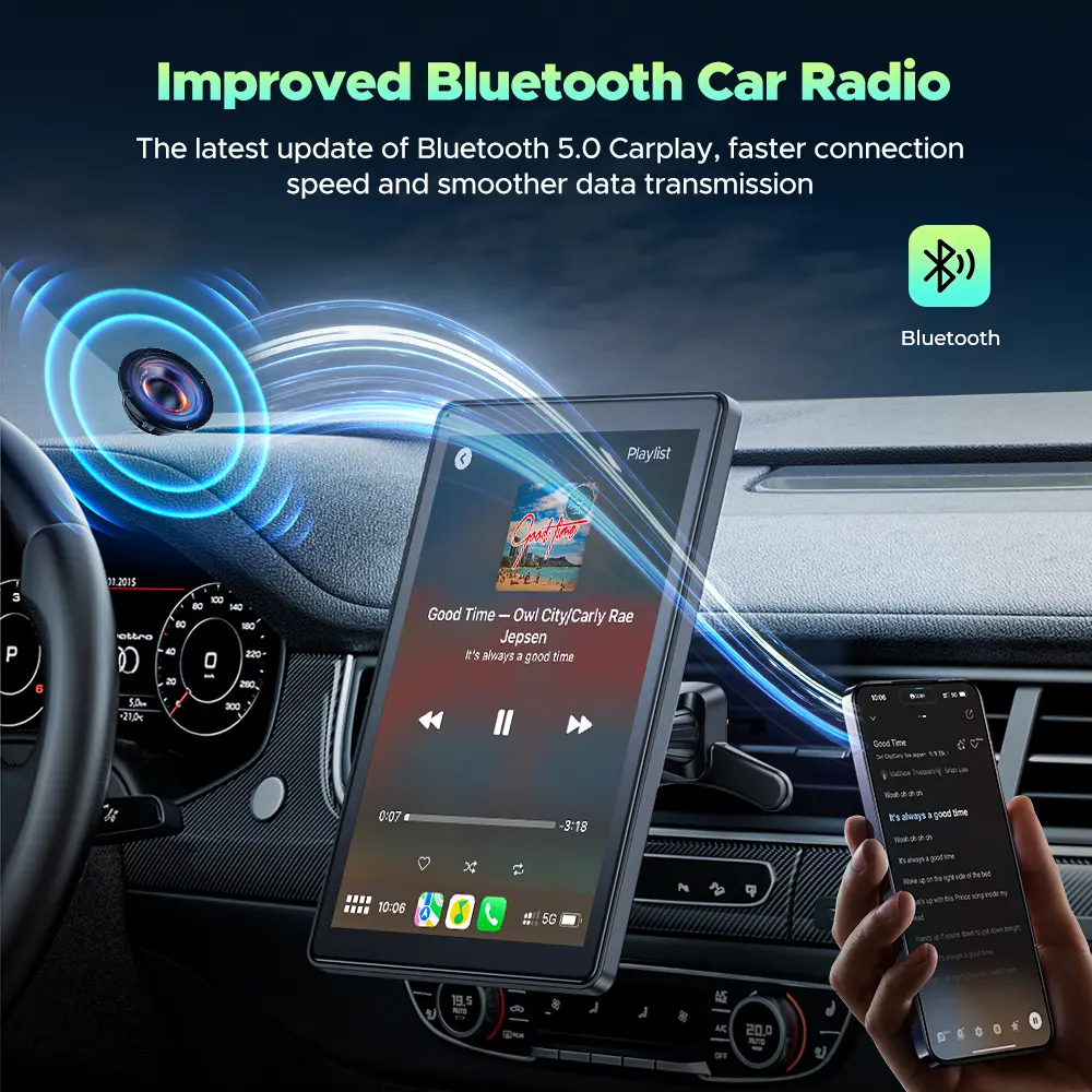 7" Wireless CarPlay Screen – Portrait & Landscape | Upgrade Any Old Car In Seconds